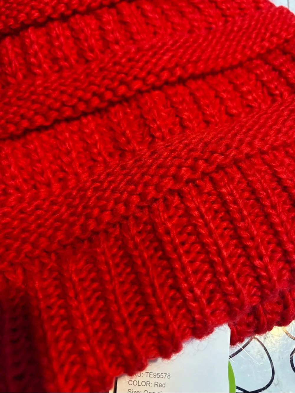 TOP-EX 100% Merino Wool Slouchy Pom Beanie